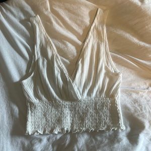 brand new white v-neck tank top